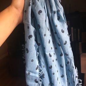 Jcrew Paisley Crinkle Eyelash Scarf